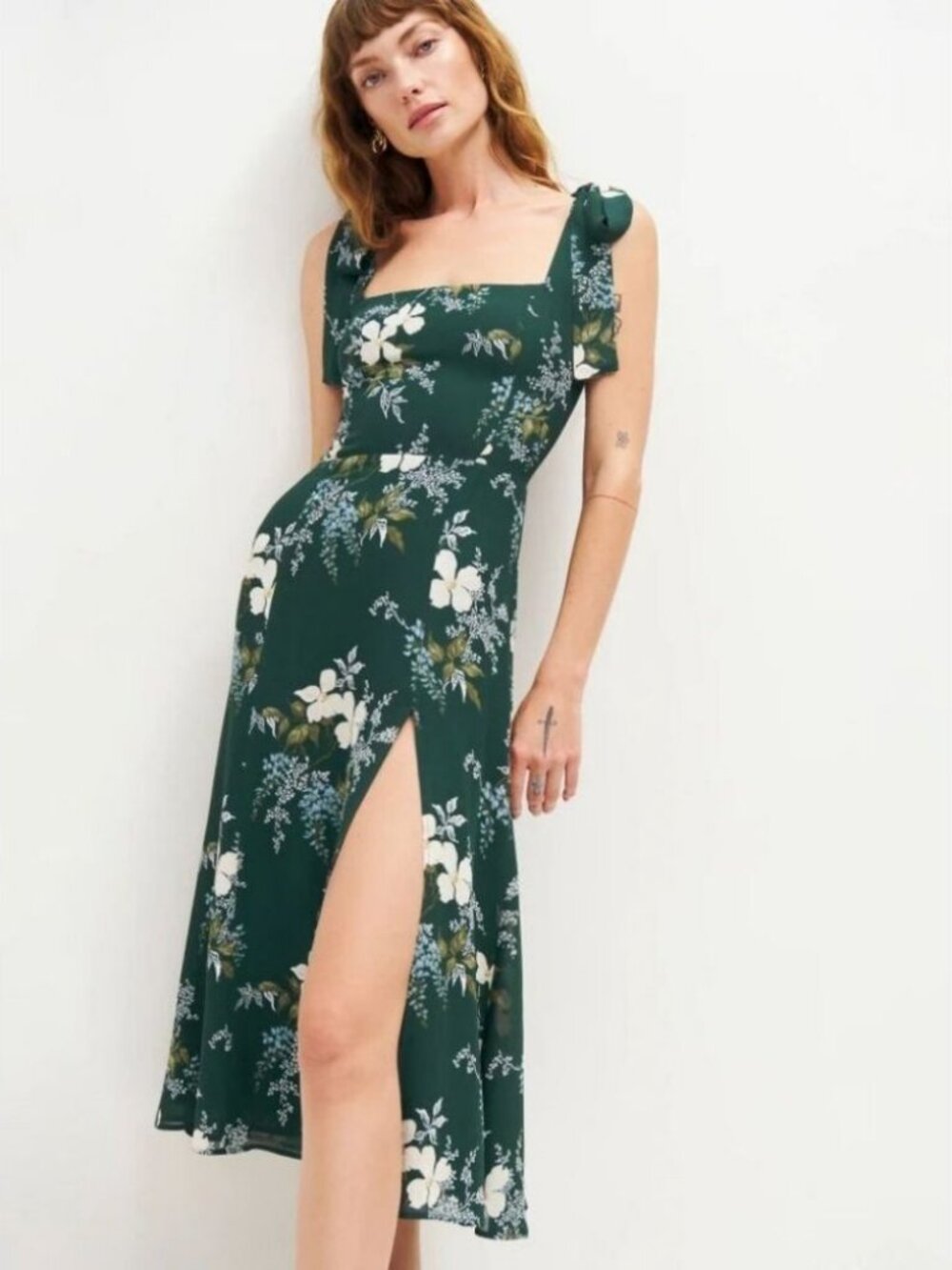 Reformation Twilight Floral Woven Midi Dress Portia / Size 6